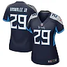 Zennovawear Women's Tennessee Titans Jarvis Brownlee Jr. Navy Game Jersey