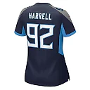 Zennovawear Women's Tennessee Titans Jaylen Harrell Navy Game Jersey