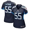 Zennovawear Women's Tennessee Titans JC Latham Navy Team Game Jersey