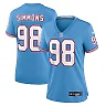 Zennovawear Women's Tennessee Titans Jeffery Simmons Light Blue Player Jersey
