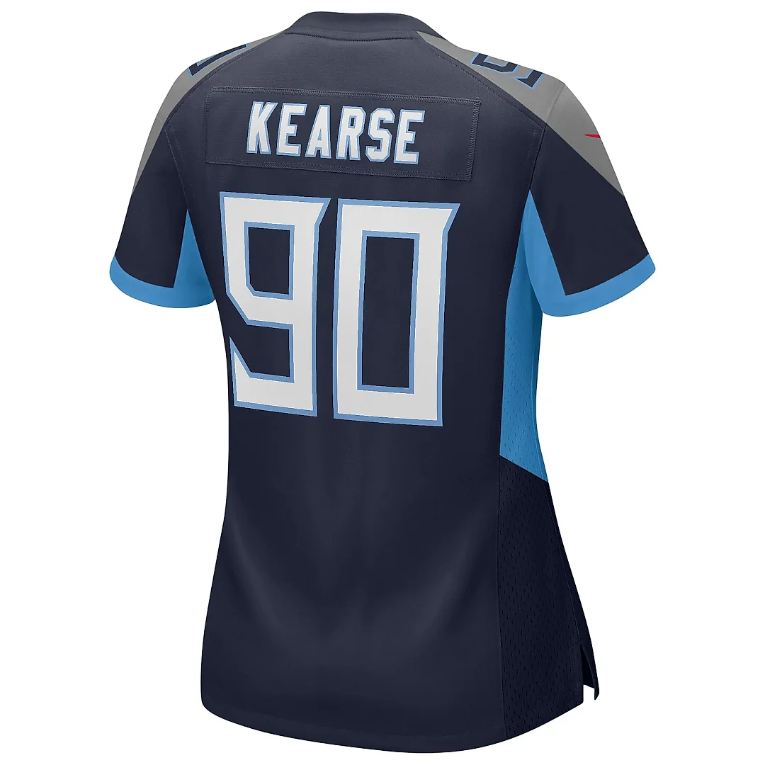 Zennovawear Women's Tennessee Titans Jevon Kearse Navy Game Retired Player Jersey