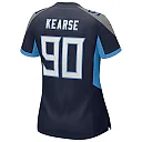 Zennovawear Women's Tennessee Titans Jevon Kearse Navy Game Retired Player Jersey