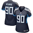 Zennovawear Women's Tennessee Titans Jevon Kearse Navy Game Retired Player Jersey