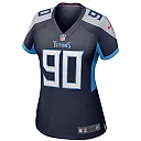 Zennovawear Women's Tennessee Titans Jevon Kearse Navy Game Retired Player Jersey