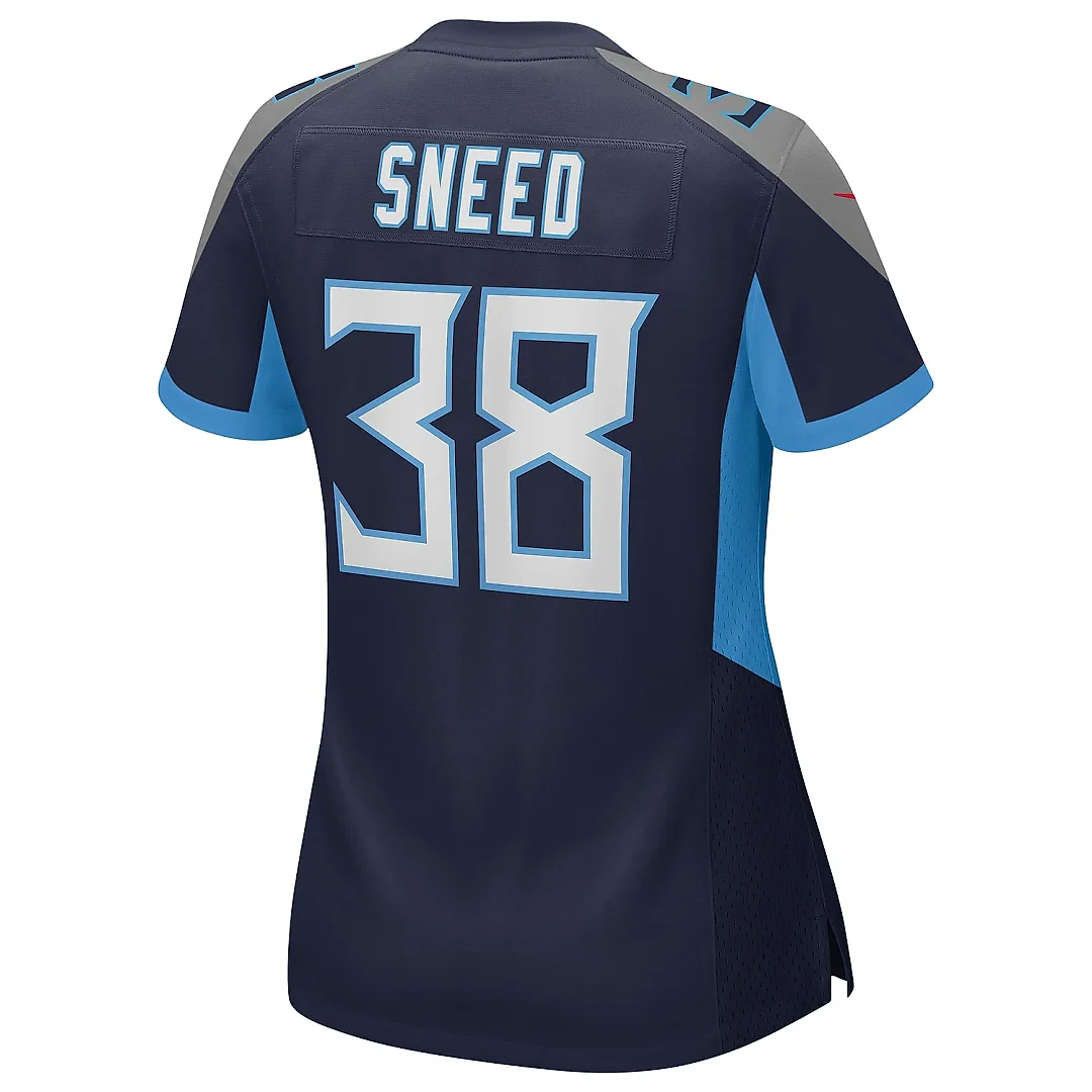 Zennovawear Women's Tennessee Titans L'Jarius Sneed Navy Team Game Jersey