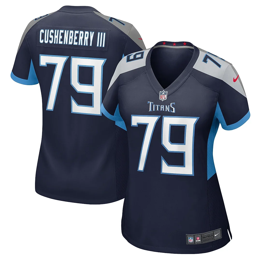 Zennovawear Women's Tennessee Titans Lloyd Cushenberry III Navy Game Jersey