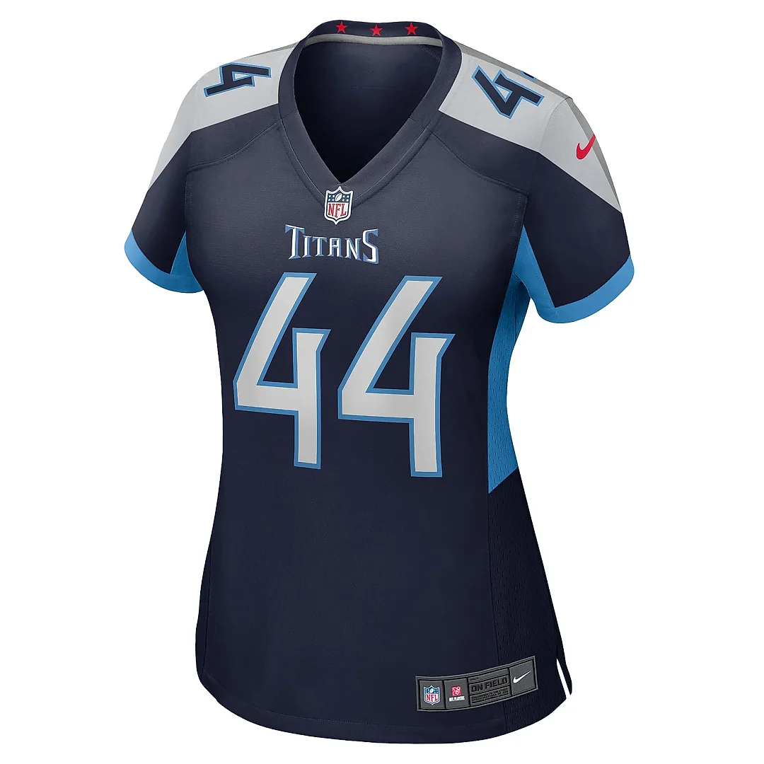 Zennovawear Women's Tennessee Titans Mike Brown Navy Game Jersey