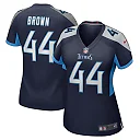Zennovawear Women's Tennessee Titans Mike Brown Navy Game Jersey