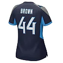 Zennovawear Women's Tennessee Titans Mike Brown Navy Game Jersey