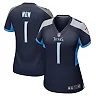 Zennovawear Women's Tennessee Titans Number 1 Mom Navy Game Jersey