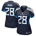 Zennovawear Women's Tennessee Titans Quandre Diggs Navy Game Jersey
