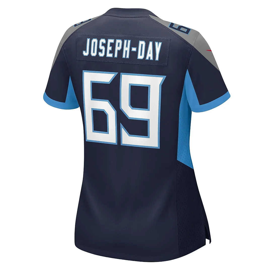 Zennovawear Women's Tennessee Titans Sebastian Joseph-Day Navy Game Jersey