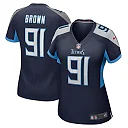 Zennovawear Women's Tennessee Titans Shakel Brown Navy Game Jersey