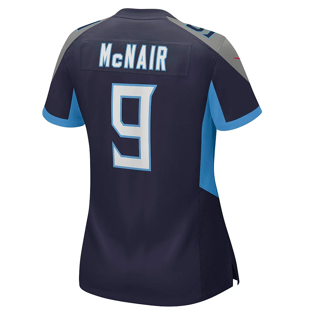 Zennovawear Women's Tennessee Titans Steve McNair Navy Game Retired Player Jersey