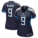 Zennovawear Women's Tennessee Titans Steve McNair Navy Game Retired Player Jersey
