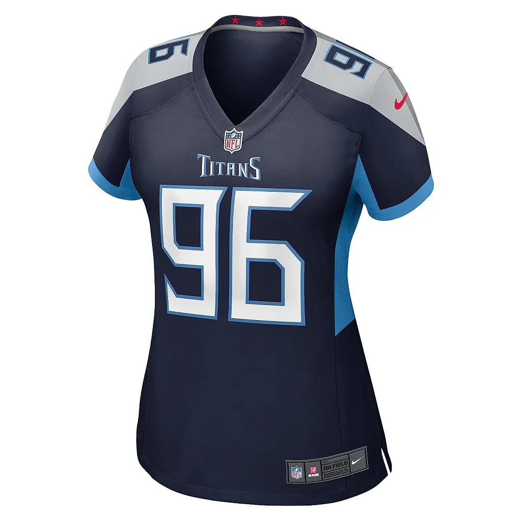 Zennovawear Women's Tennessee Titans TK McLendon Jr. Navy Game Jersey
