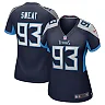Zennovawear Women's Tennessee Titans T'Vondre Sweat Navy Team Game Jersey