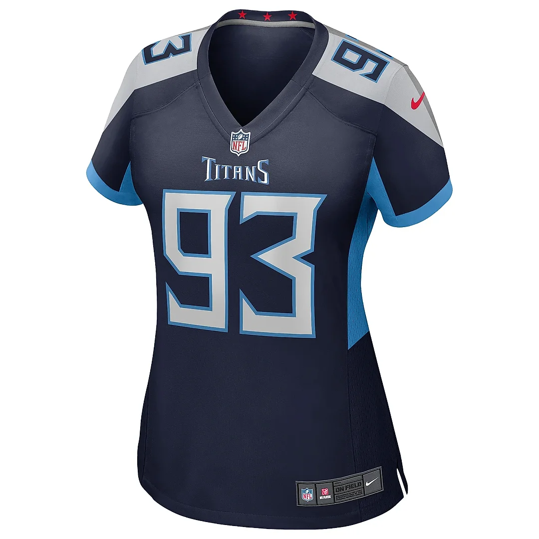 Zennovawear Women's Tennessee Titans T'Vondre Sweat Navy Team Game Jersey
