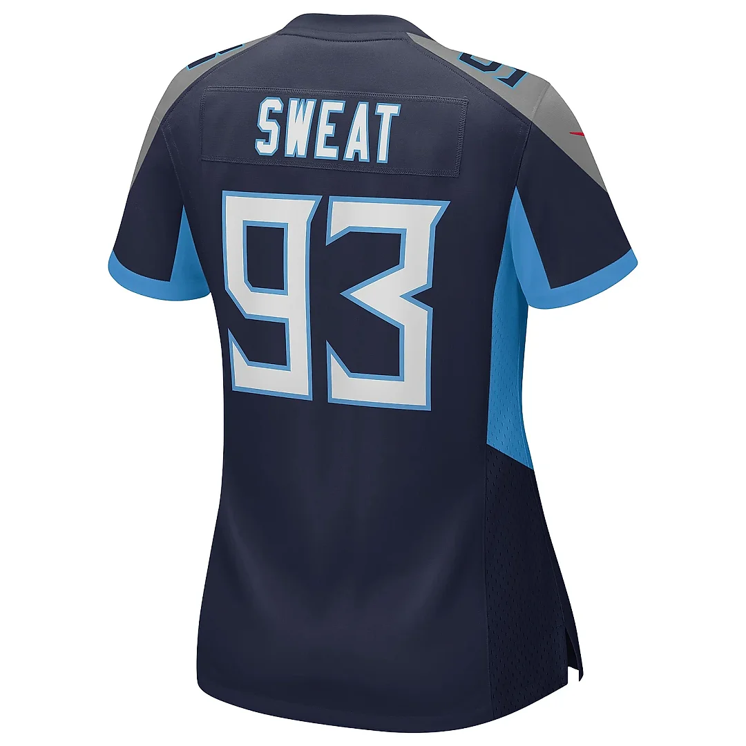 Zennovawear Women's Tennessee Titans T'Vondre Sweat Navy Team Game Jersey