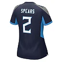 Zennovawear Women's Tennessee Titans Tyjae Spears Navy Game Jersey