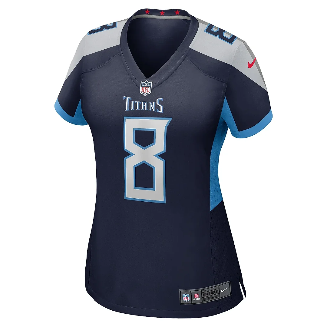 Zennovawear Women's Tennessee Titans Will Levis Navy Game Jersey