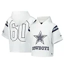 Zennovawear Dallas Cowboys Women's Mesh Short Sleeve Hoodie T-Shirt - White