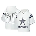 Zennovawear Dallas Cowboys Women's Mesh Short Sleeve Hoodie T-Shirt - White