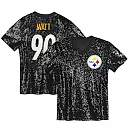 Zennovawear T.J. Watt Pittsburgh Steelers Women's Player Name & Number V-Neck Fashion Jersey - Black