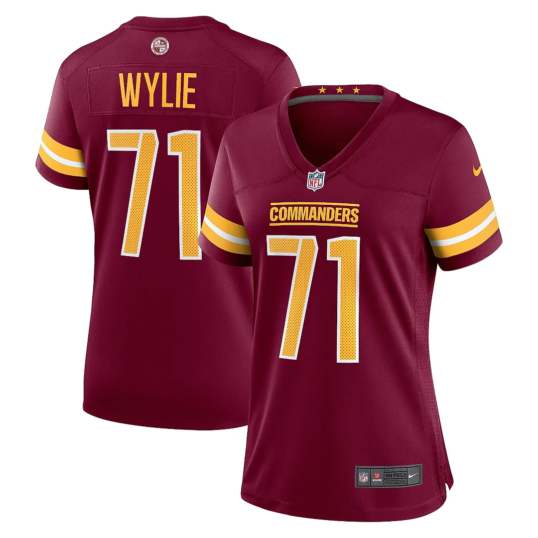 Zennovawear Women's Washington Commanders Andrew Wylie Burgundy Game Player Jersey