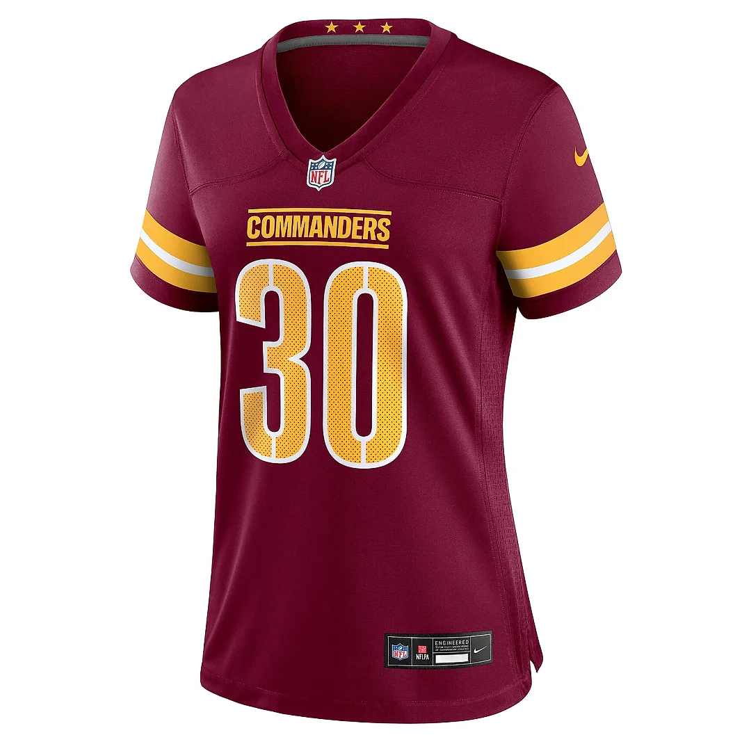 Zennovawear Women's Washington Commanders Austin Ekeler Burgundy Game Jersey