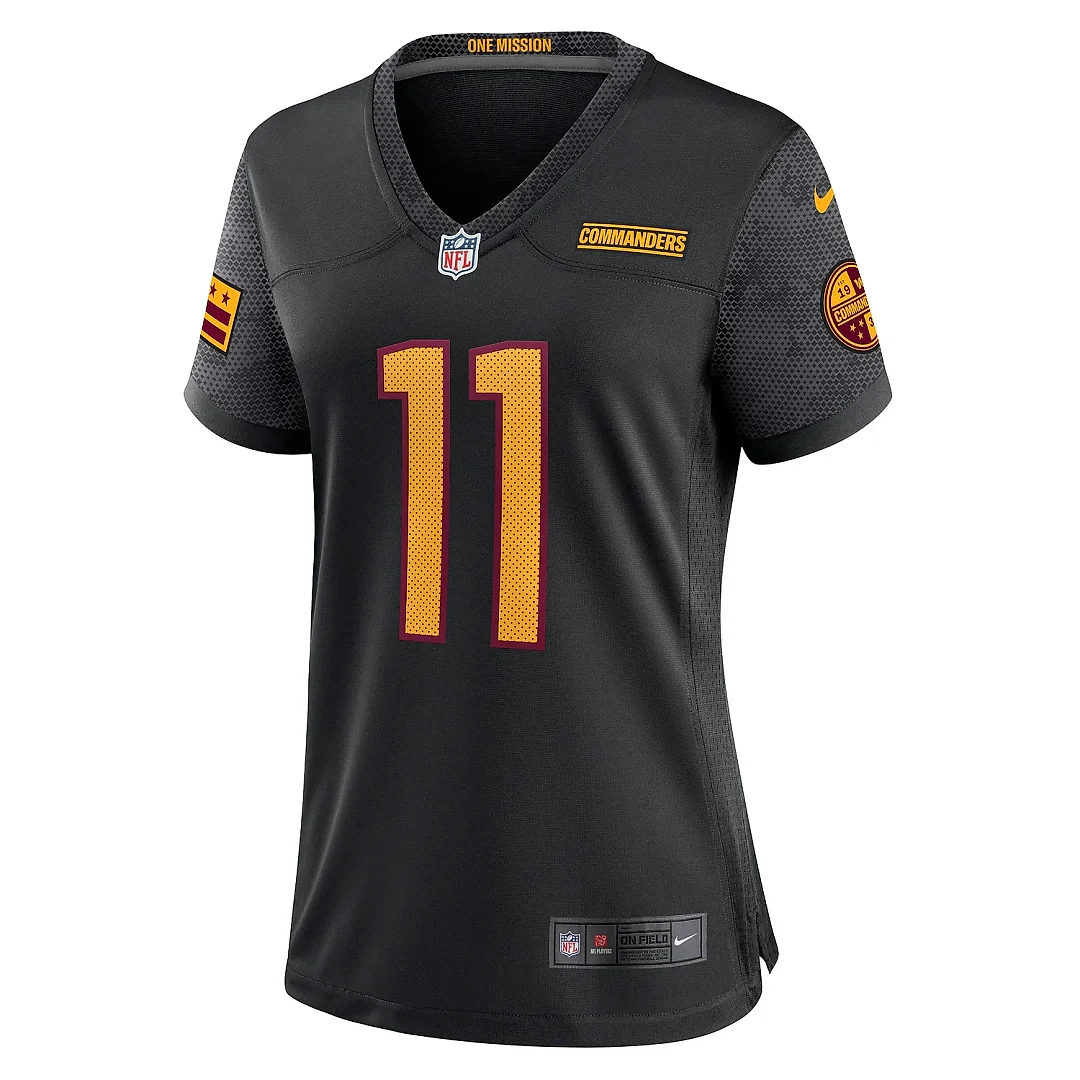 Zennovawear Women's Washington Commanders Black Alternate Game Player Jersey