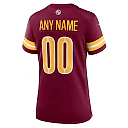 Zennovawear Women's Washington Commanders Burgundy Game Custom Player Jersey