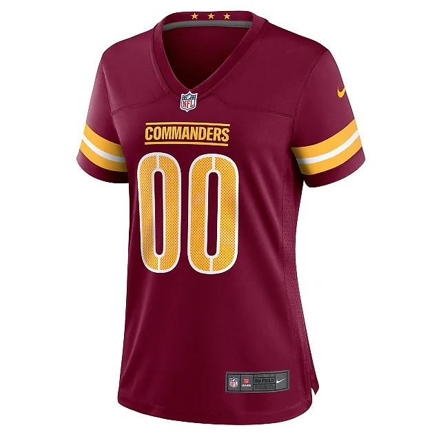 Zennovawear Women's Washington Commanders Burgundy Game Custom Player Jersey