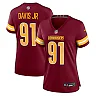 Zennovawear Women's Washington Commanders Carl Davis Jr. Burgundy Team Game Jersey