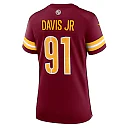 Zennovawear Women's Washington Commanders Carl Davis Jr. Burgundy Team Game Jersey