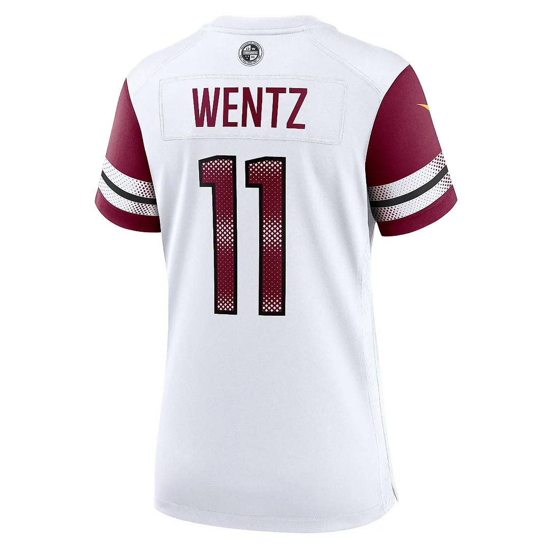 Zennovawear Women's Washington Commanders Carson Wentz White Game Jersey