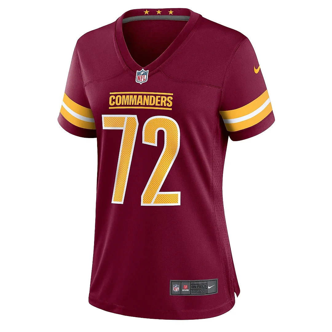 Zennovawear Women's Washington Commanders Charles Leno Jr. Burgundy Home Game Player Jersey