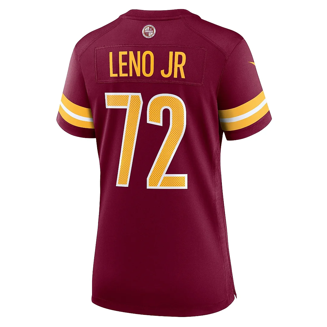 Zennovawear Women's Washington Commanders Charles Leno Jr. Burgundy Home Game Player Jersey