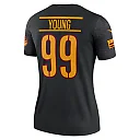 Zennovawear Women's Washington Commanders Chase Young Black Alternate Legend Player Performance Top