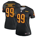 Zennovawear Women's Washington Commanders Chase Young Black Alternate Legend Player Performance Top