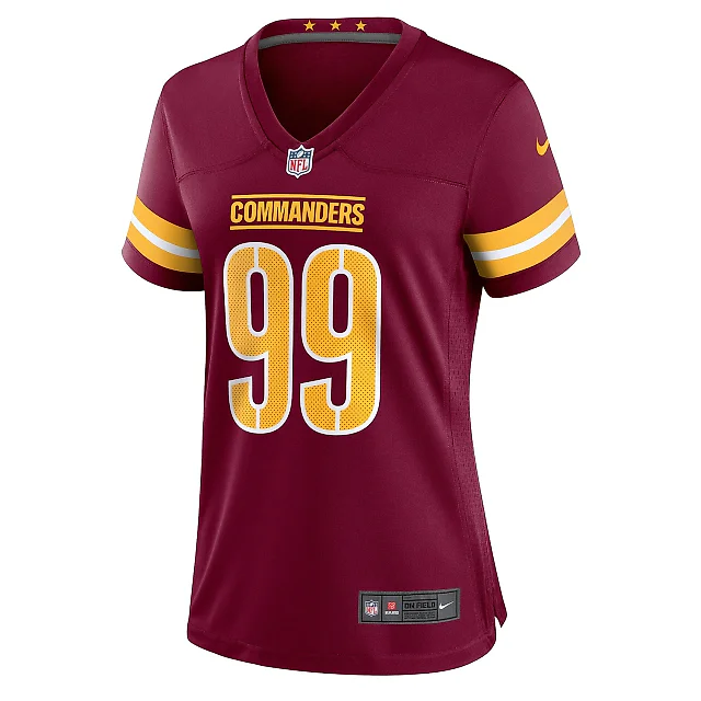 Zennovawear Women's Washington Commanders Chase Young Burgundy Player Jersey