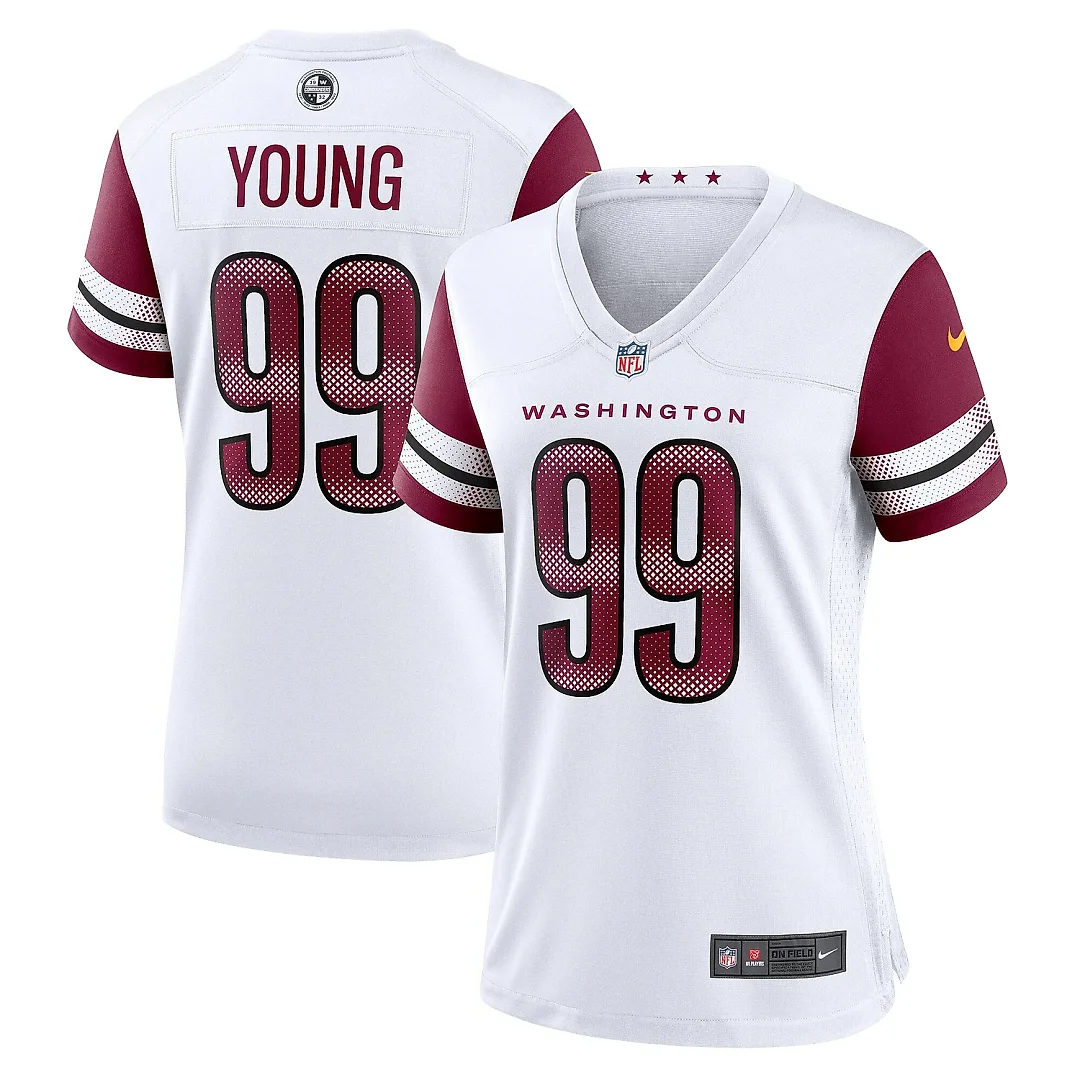 Zennovawear Women's Washington Commanders Chase Young White Player Jersey