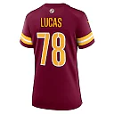 Zennovawear Women's Washington Commanders Cornelius Lucas Burgundy Game Jersey