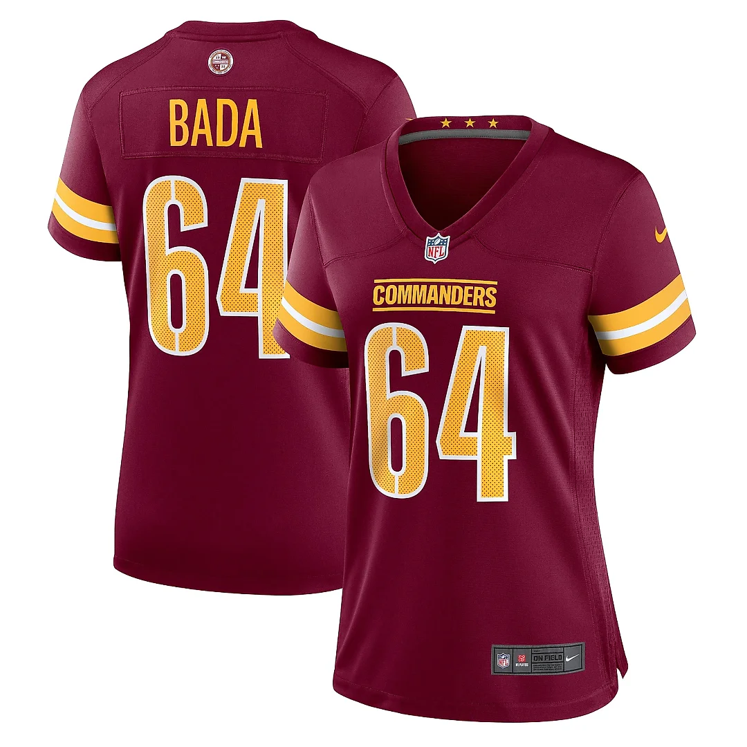 Zennovawear Women's Washington Commanders David Bada Burgundy Game Jersey