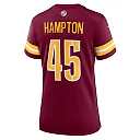 Zennovawear Women's Washington Commanders Dominique Hampton Burgundy Game Jersey