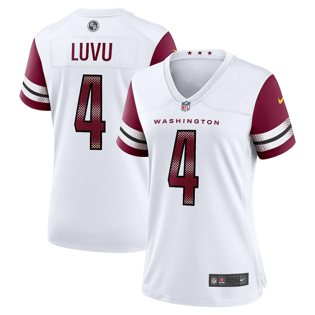 Zennovawear Women's Washington Commanders Frankie Luvu White Game Jersey