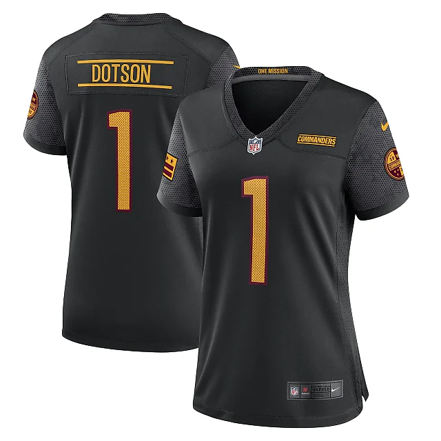 Zennovawear Women's Washington Commanders Jahan Dotson Black Player Jersey