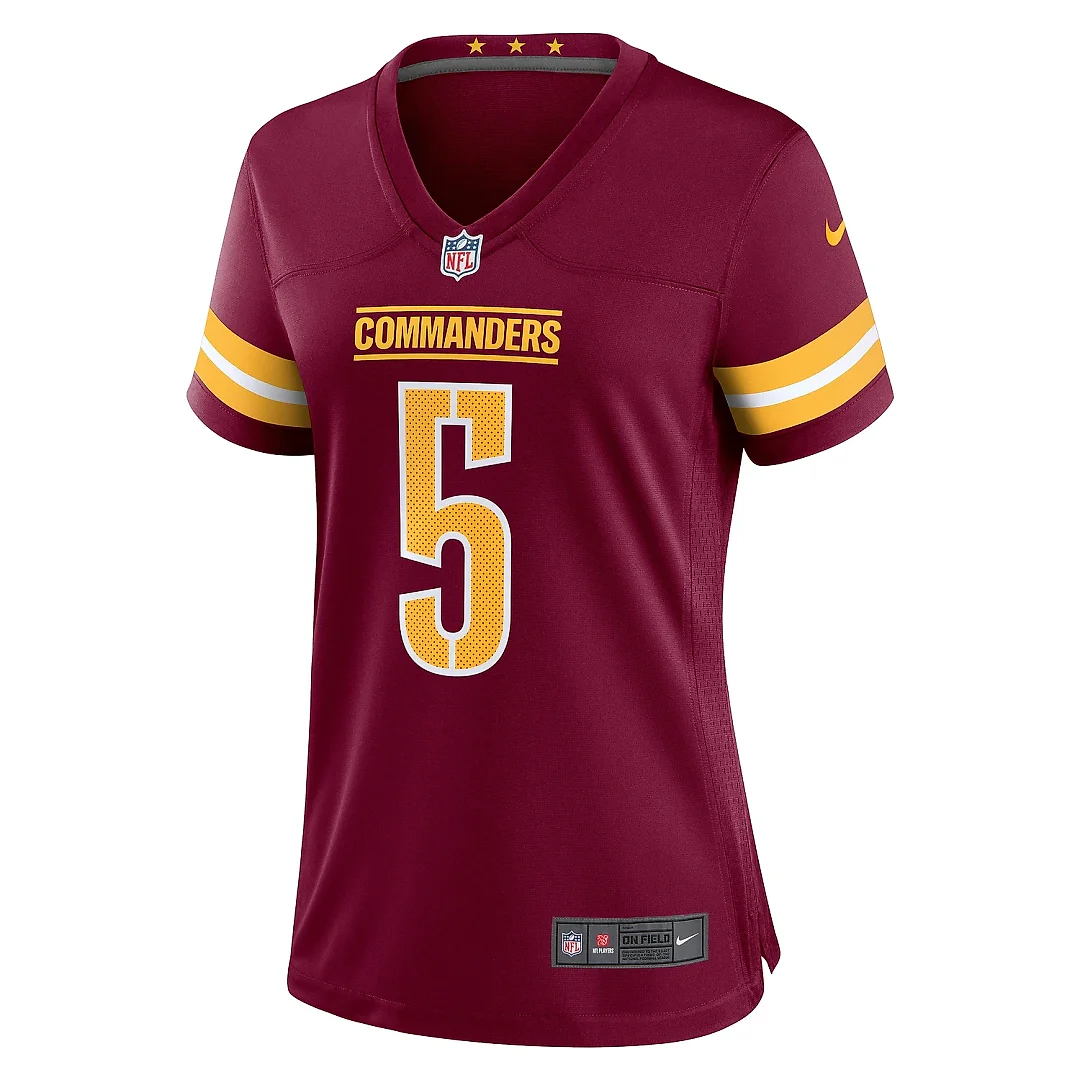 Zennovawear Women's Washington Commanders Jayden Daniels Burgundy Player Game Jersey