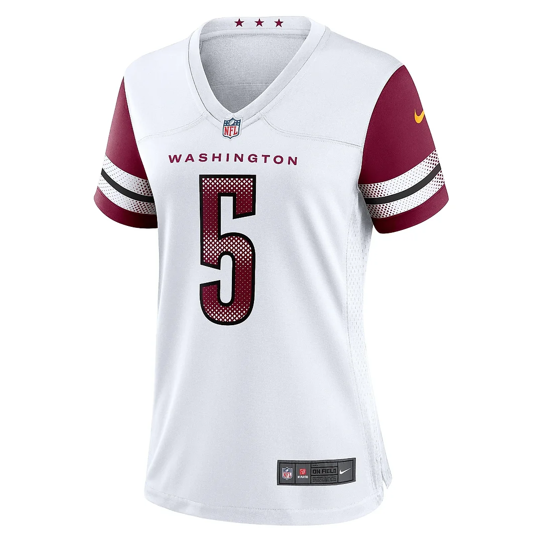 Zennovawear Women's Washington Commanders Jayden Daniels White Game Jersey