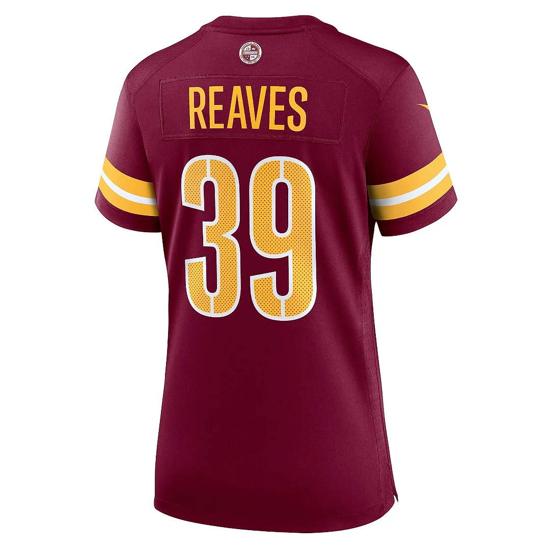 Zennovawear Women's Washington Commanders Jeremy Reaves Burgundy Game Jersey